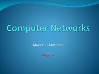 Computer Networks