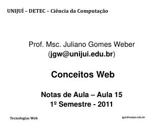 Tecnologias Web