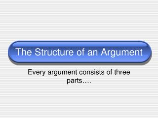 The Structure of an Argument