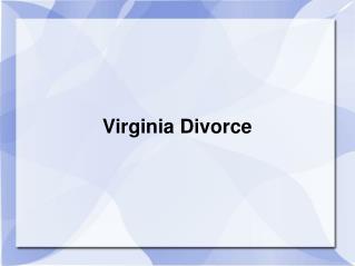 Virginia Divorce