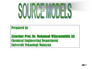 SOURCE MODELS