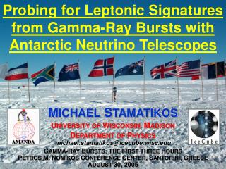 Probing for Leptonic Signatures from Gamma-Ray Bursts with Antarctic Neutrino Telescopes