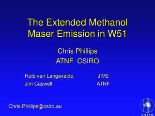 The Extended Methanol Maser Emission in W51