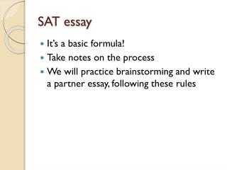 SAT essay