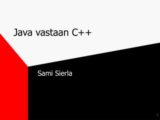 Java vastaan C++