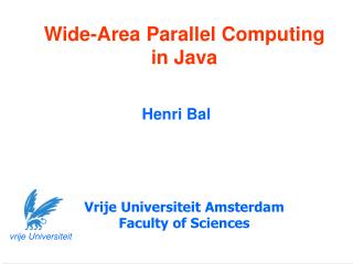 Wide-Area Parallel Computing in Java