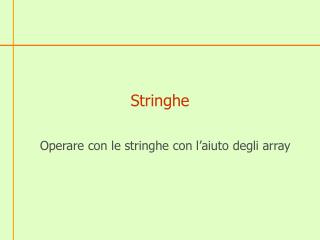 Stringhe