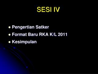 SESI IV