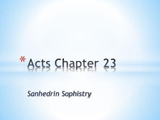 Acts Chapter 23