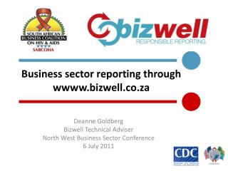 Business sector reporting through wbizwell.co.za