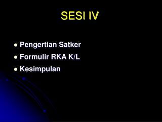 SESI IV