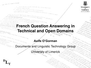 French Question Answering in Technical and Open Domains