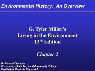 Environmental History: An Overview