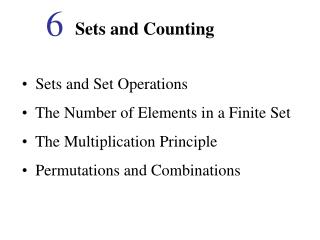 Sets and Counting