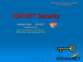 ASP.NET Security