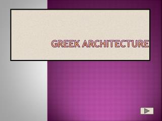 Greek Architecture