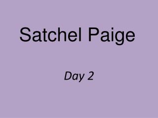 Satchel Paige