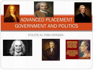 ADVANCED PLACEMENT GOVERNMENT AND POLITICS