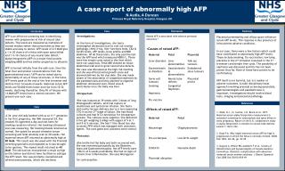 A case report of abnormally high AFP