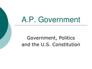 A.P. Government