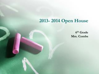 2013- 2014 Open House