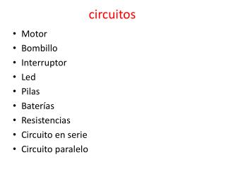 circuitos
