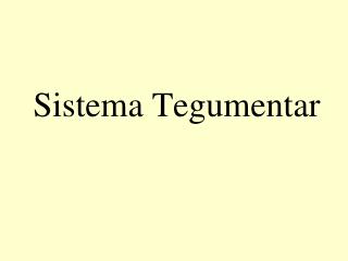 Sistema Tegumentar