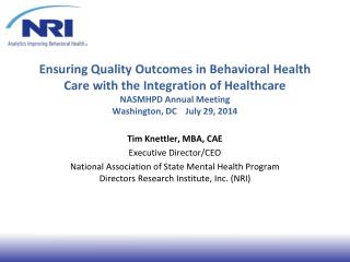 Tim Knettler, MBA, CAE Executive Director/CEO
