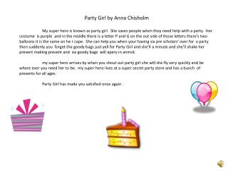 Party Girl by Anna Chisholm