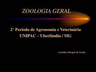 ZOOLOGIA GERAL