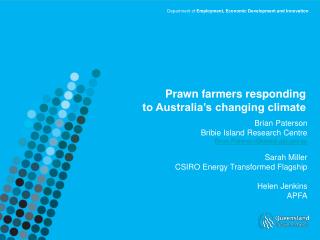Prawn farmers responding to Australia’s changing climate