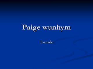 Paige wunhym