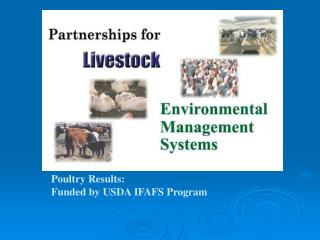 Poultry Results: Funded by USDA IFAFS Program