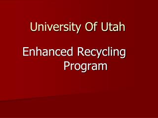 University Of Utah