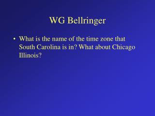 WG Bellringer