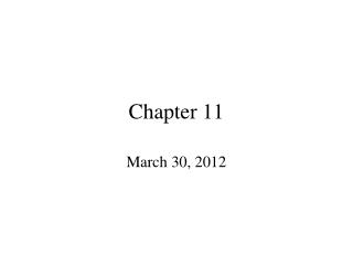 Chapter 11