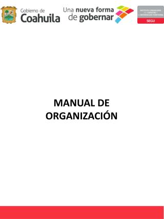 MANUAL DE ORGANIZACIÓN