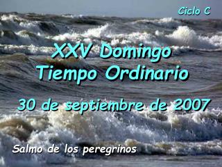 XXV Domingo Tiempo Ordinario