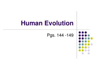 Human Evolution