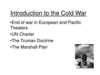 Introduction to the Cold War