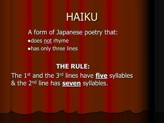 HAIKU