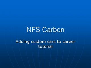 NFS Carbon