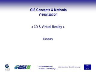  GIS Concepts &amp; Methods Visualization