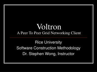 Voltron A Peer To Peer Grid Networking Client