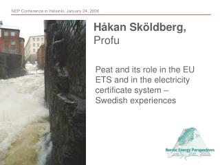 Peat and its role in the EU ETS and in the electricity certificate system – Swedish experiences
