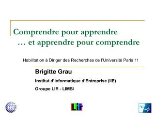 Comprendre pour apprendre … et apprendre pour comprendre