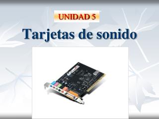 Tarjetas de sonido