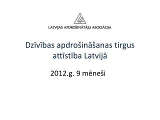 Dzīvības apdrošināšanas tirgus attīstība Latvijā