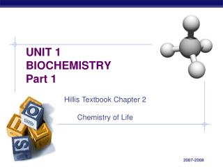 UNIT 1 BIOCHEMISTRY Part 1