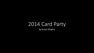 2014 Card Party